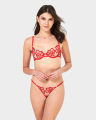 Catalina Wired Bra Red/Sheer – Bluebella - US