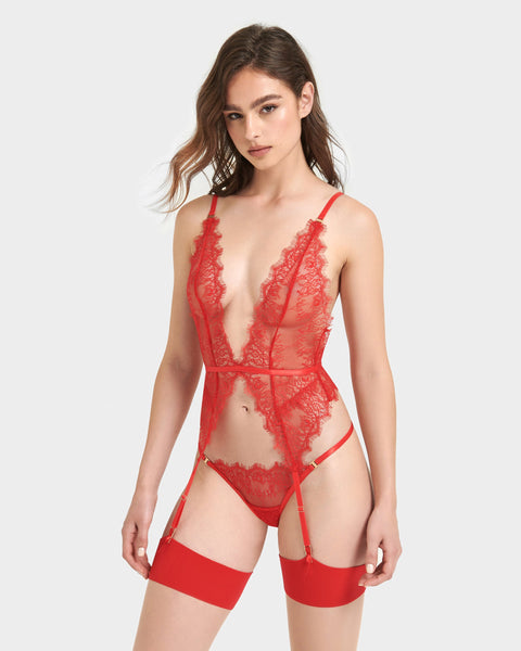 Grace Soft Basque Red – Bluebella - US