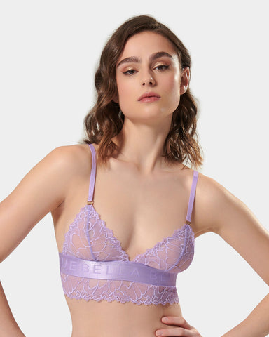 B by Ted Baker B BY TED BAKER NAVY BLUE/LILAC PURPLE NON PAD UNDERWIRE BRA  - Triangle bra - navy blue/lilac purple/blue - Zalando