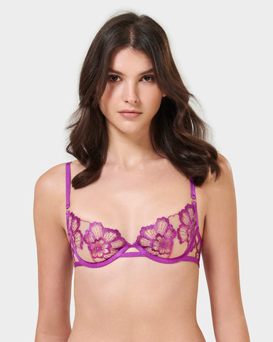 Purple Sexy Matching Panty Sets: Garters, Lingerie & More 40C