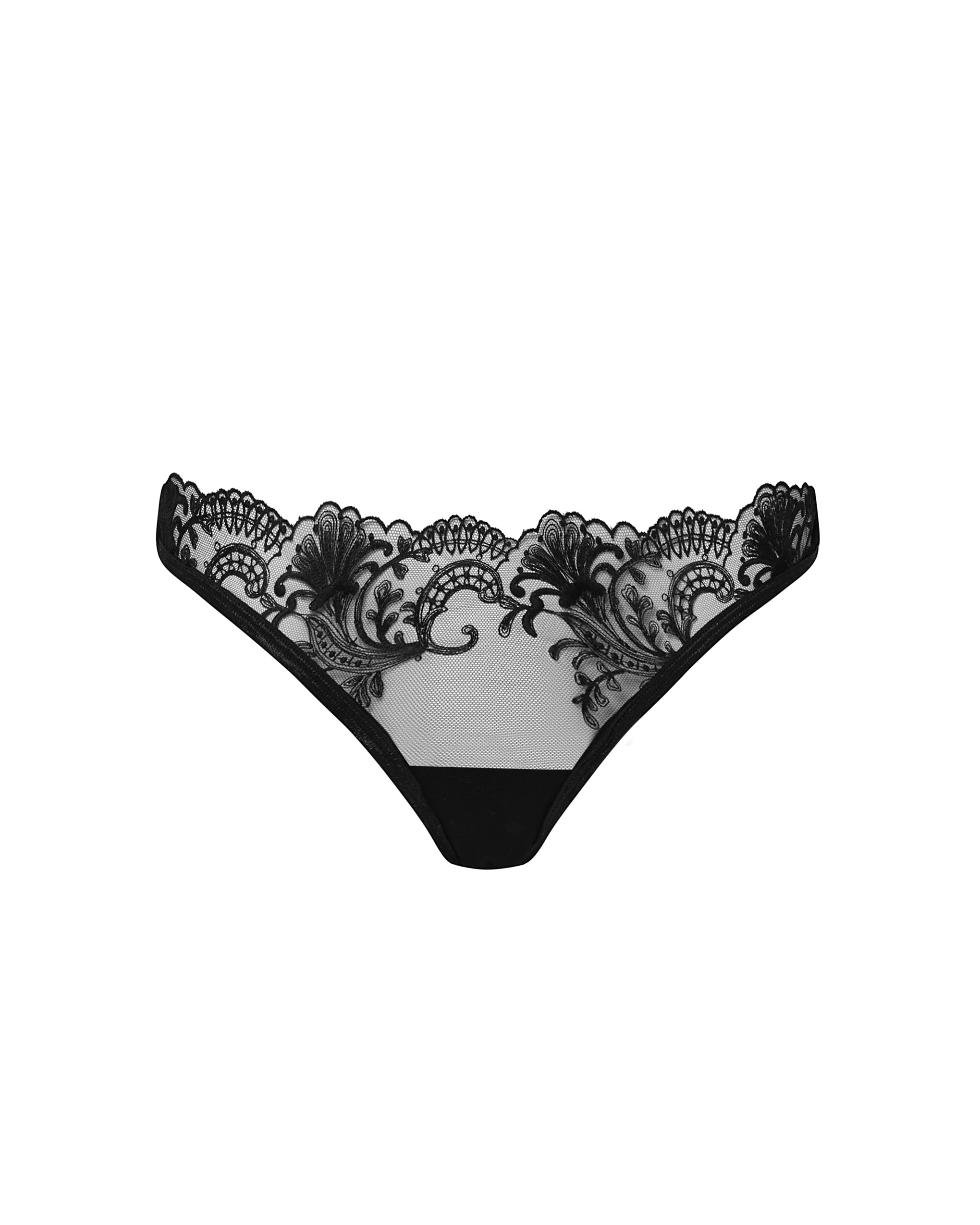 Bluebella Estelle mesh sheer lingerie set with hardware detail in black