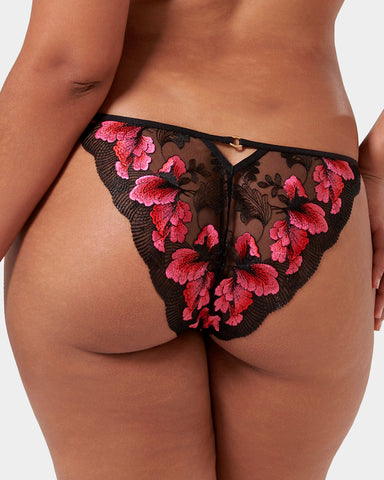 Vivienne Panty Fuchsia Pink/Red/Black