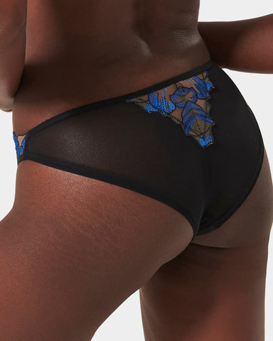 Lyandra Panty Egyptian Blue/Black/Sheer