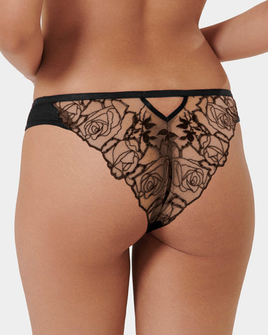 Rosalie Panties Black/Sheer