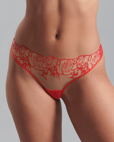 Rosalie Panty Red/Sheer