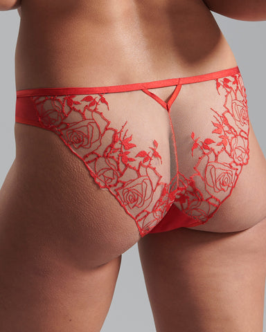 Rosalie Panty Red/Sheer