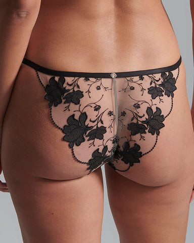 Yvette Panty Black/Sheer