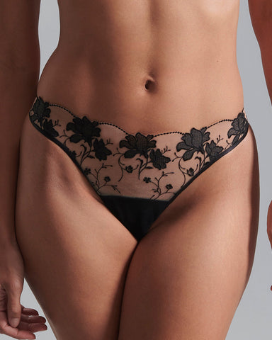 Yvette Thong Black/Sheer