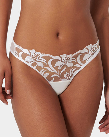 Leonora Panty White/Sheer