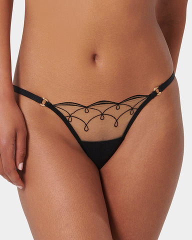 Marceline Panty Black/Sheer