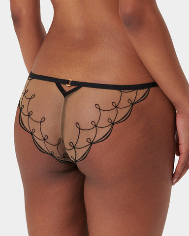 Marceline Panty Black/Sheer