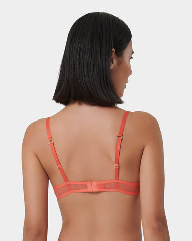 Naomi Wired Bra Hot Coral